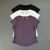 两件套 透气宽松速干衣套装 运动t恤女新款 瑜伽健身跑步服女士短袖