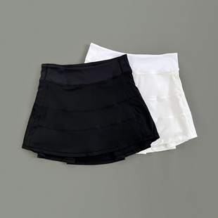 lulu同款Pace Rival运动网球百褶短裙女防走光假两件带内衬健身裙