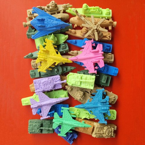 海陆空拼装橡皮盲盒军舰飞机坦克