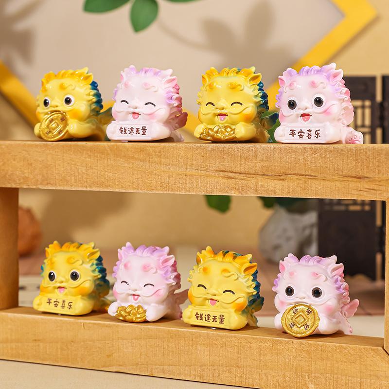 全越树脂趴趴貔貅汽车摆件