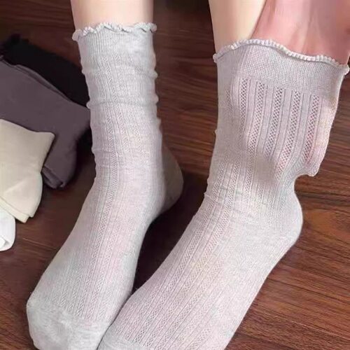 【4双堆堆袜】点纱立体可爱抗菌