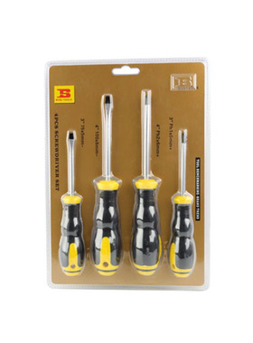 波斯工具 4件套螺丝批组套 螺丝刀套装BS518904