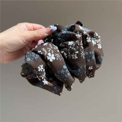 碎花泡泡云朵大号抓夹后脑勺发夹