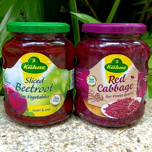 Kuhne sliced beetroot red cabbage德国腌泡菜红椰菜 红菜头