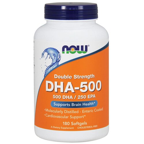 Now Foods DHA-500 / EPA-250 双重强度 180粒软胶囊