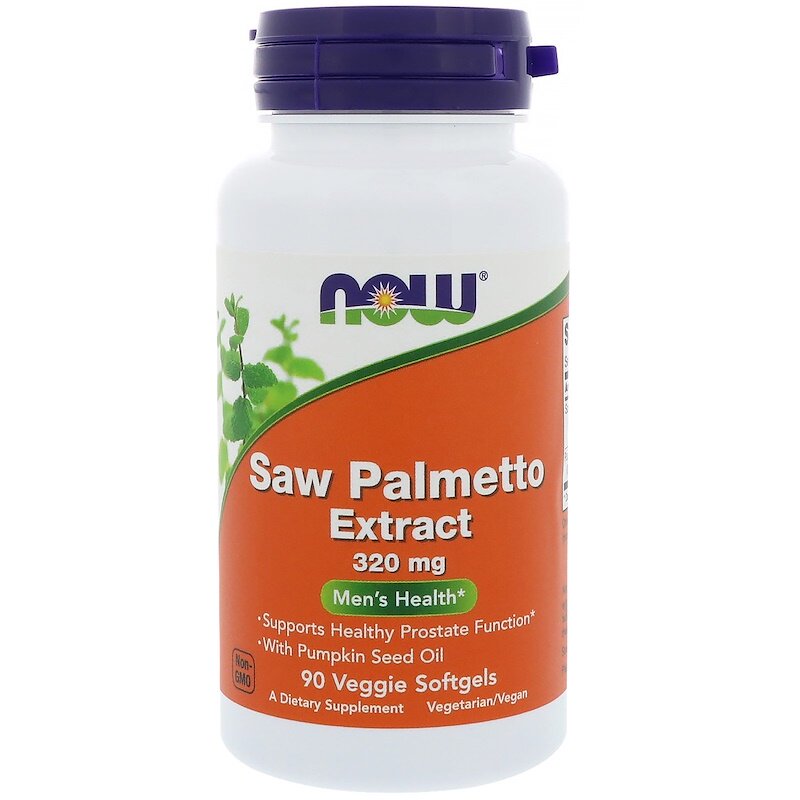 Now Foods 锯棕榈提取物 saw palmetto 320mg 90粒素食胶囊图片