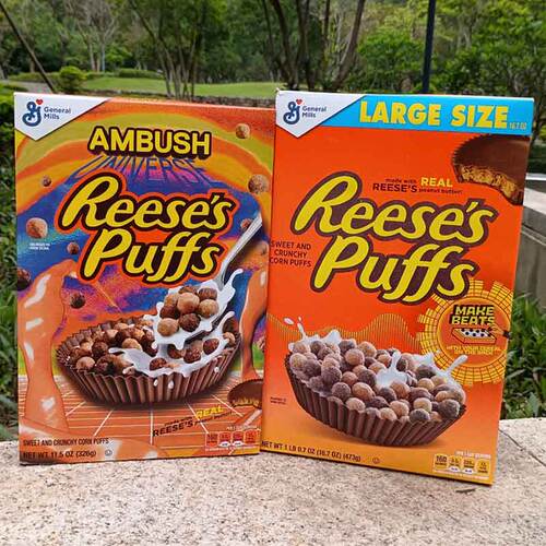 General Mills Reeses corn Cereal花生酱泡芙玉米球麦片