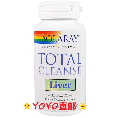 美国SOLARAY Total Cleanse Liver 肝脏清洁 60粒