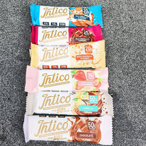 Intico high protein low sugar bar德国进口巧克力草莓味蛋白棒