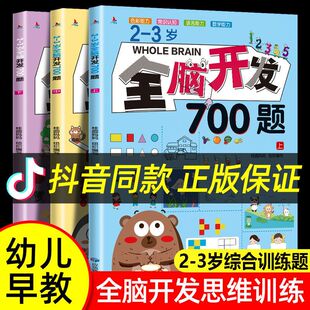 全脑开发思维训练700题1000题幼儿启蒙早教儿童思维逻辑训练书
