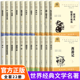 考点突破 人教版 初一统编教材配套阅读初中生通用课外书必读 全22册 鲁迅 原著导读版 四大名著 高尔基海明威 中学生必读课外书正版