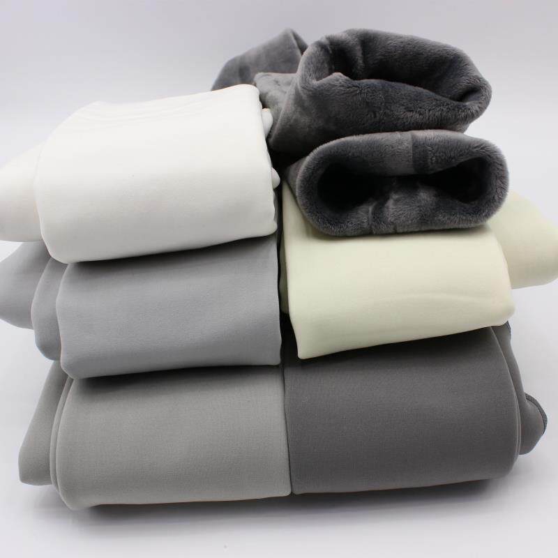 春夏新款光滑深灰色加绒加厚纯白色连体袜女保暖浅灰色打底裤袜潮