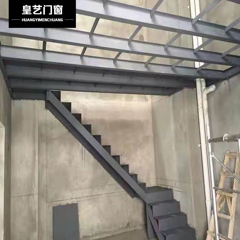 成都钢结构阁楼搭建加二层平台槽钢工字钢隔层楼梯厂房室内设计