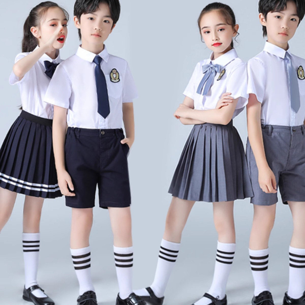 中小学生大合唱表演服装儿童诗朗诵演出服歌咏比赛校服班服毕业照