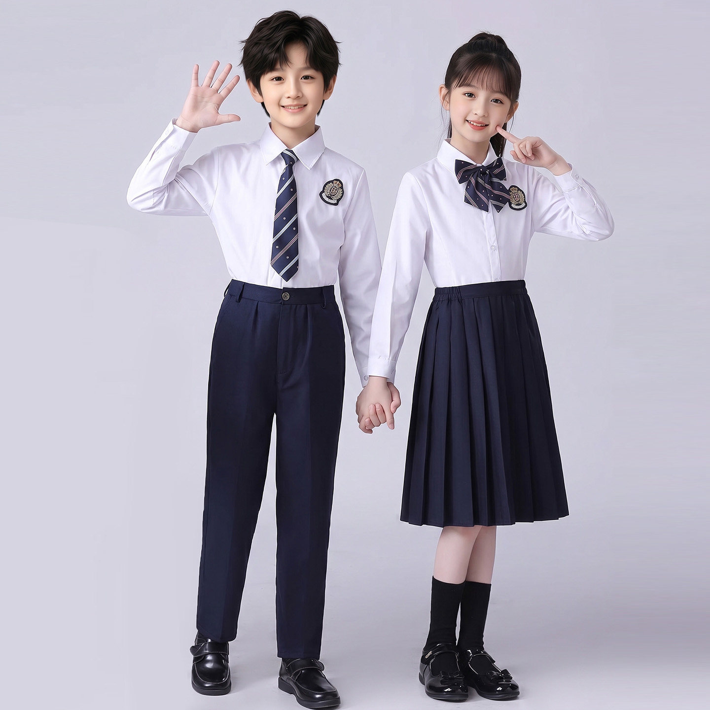 儿童合唱演出服中小学生朗诵演讲比赛表演服装男女童毕业照班礼服