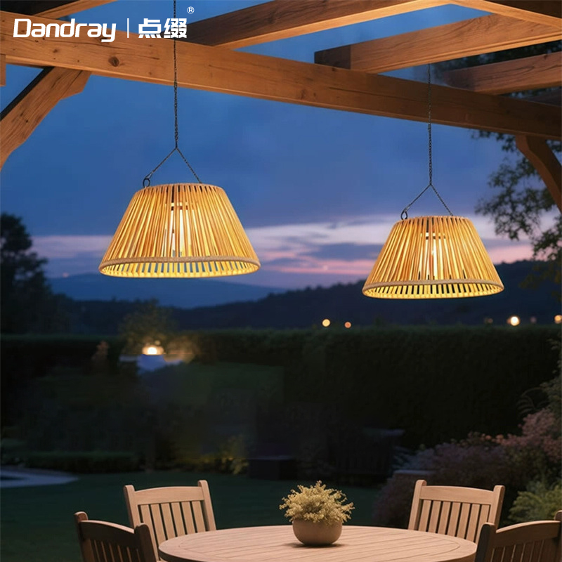 太阳能户外吊灯防水庭院灯室外凉亭走廊过道阳台灯阳光房葡萄架灯