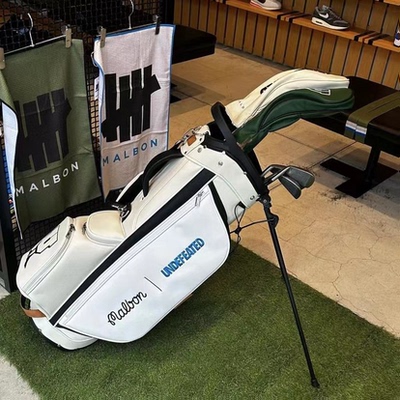 undefined联名球包高尔夫支架包 皮质防水耐磨标准球杆包golf bag