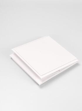 片一式白色方立方体硬折叠盒正形礼盒特价新款环保一MVJ片式翻盖