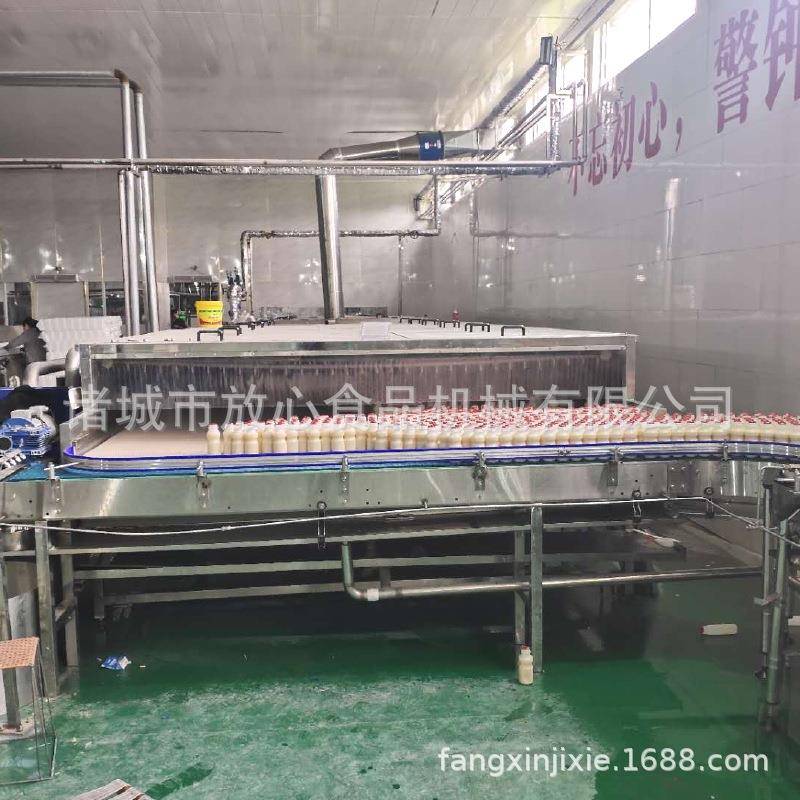 酸牛奶头喷淋杀菌机设IGQ备 饮料汁罐喷淋式灭菌流果线直水销