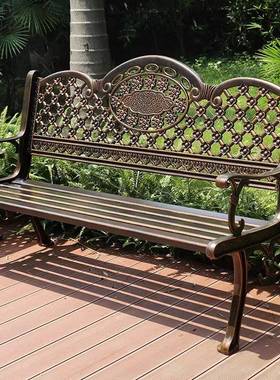 外公户椅铸铝休闲长排大凳子凳广场园长庭院花别墅小阳台室82962