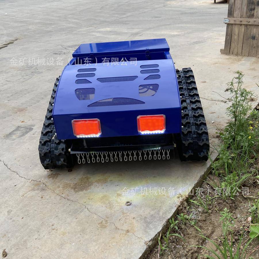 全电园动智能遥控割草除机 带履式锂电果草机 92园林开荒除草机