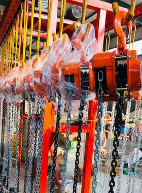 现货1/32//吨VC-B手拉5葫三角形倒链环链式1T3M芦小型手动起重机