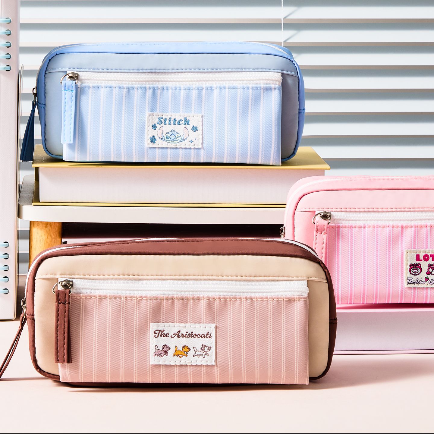 双层拉链大容量儿童笔袋