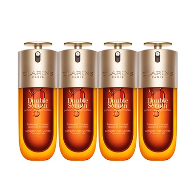 Clarins/娇韵诗第九代赋活精华经典黄金双萃75ml*4瓶装保湿弹润