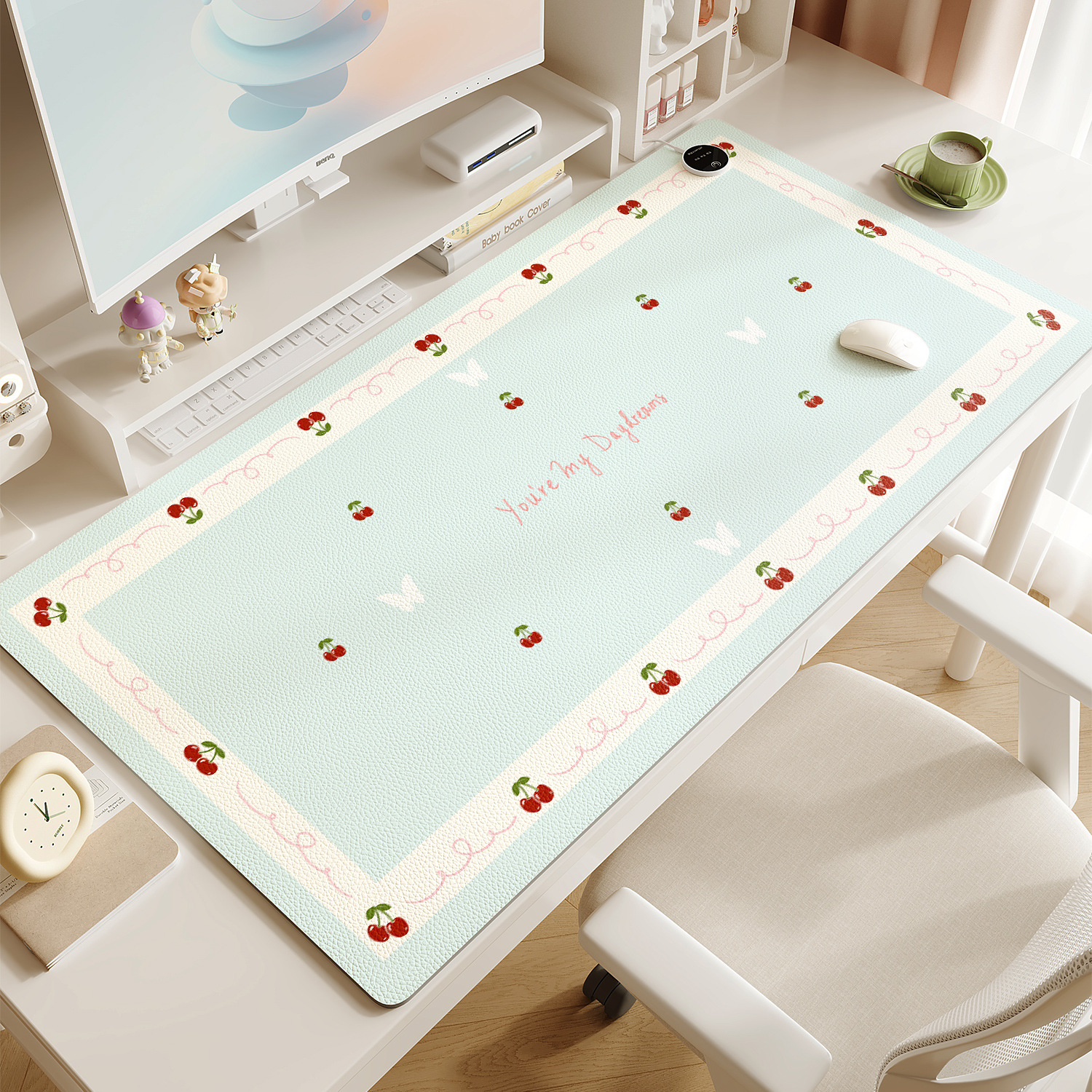 奶油风超大暖桌垫女生高颜值
