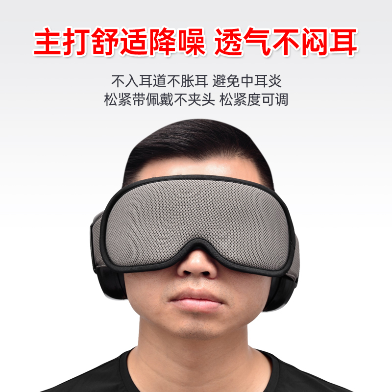 隔音降噪耳罩眼罩一体宿舍睡觉办公室午休呼噜打鼾防吵消音神器