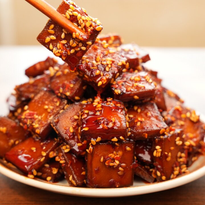 湘人赞平江老式酱干香辣筋道源头工厂独立真空包装