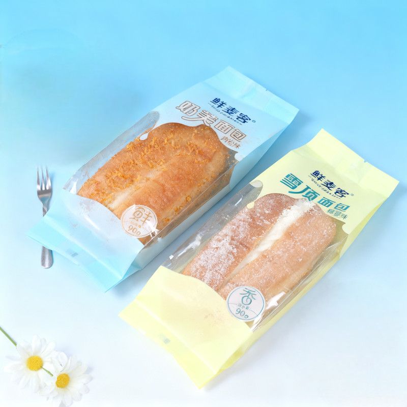奶芙面包肉松味椰蓉味雪顶面包90g鲜麦客面包早餐代餐夹心面包