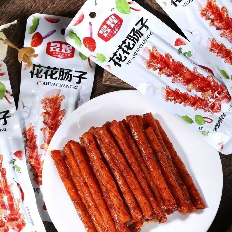 昱煌花花肠子素牛筋麻辣零食面筋8090后怀旧宿舍零食