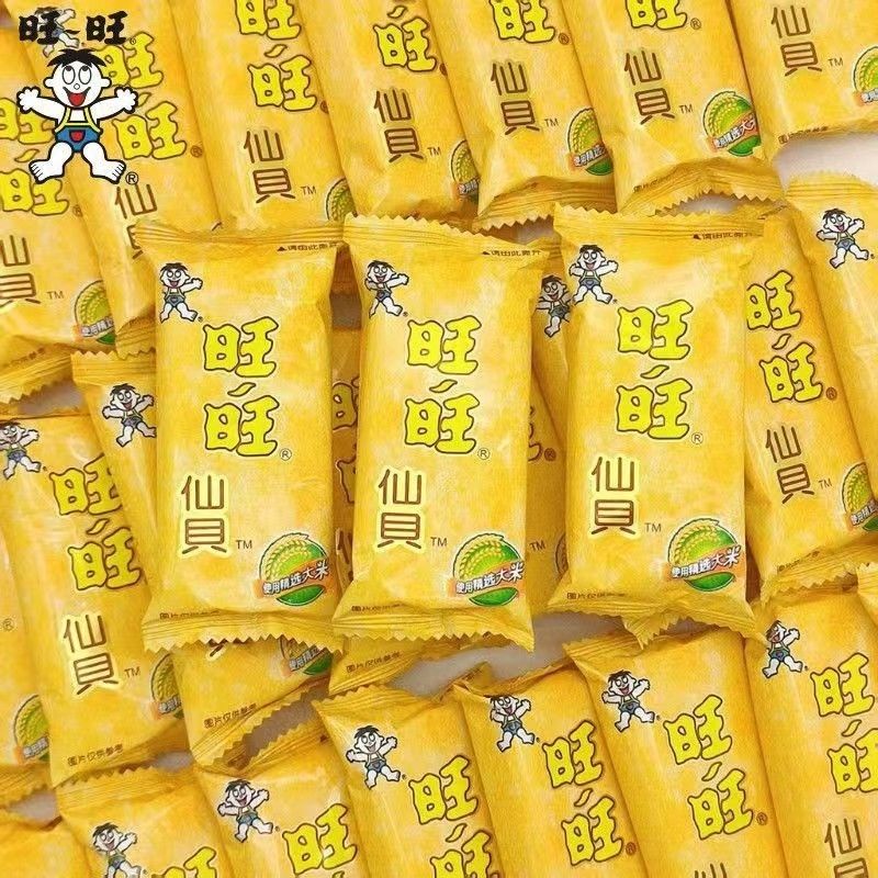 仙贝雪饼零食8090童年回忆怀旧膨化休闲家庭聚会食品散装整箱