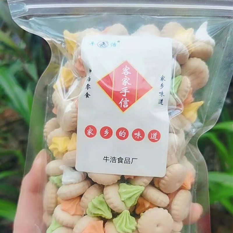 牛浩花粘饼粘花饼饼干婚宴喜庆小儿时候的味道童年回忆小零食