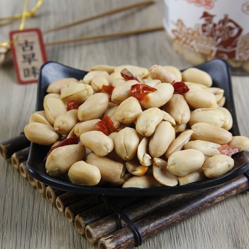 志军脱油花生米5斤五香麻辣椒盐藤椒香菜蜂蜜去皮休闲便宜