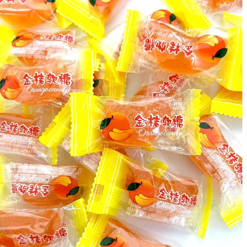 幸运猴桔子瓣软糖橘子水果结婚喜糖年货糖果奖励小零食
