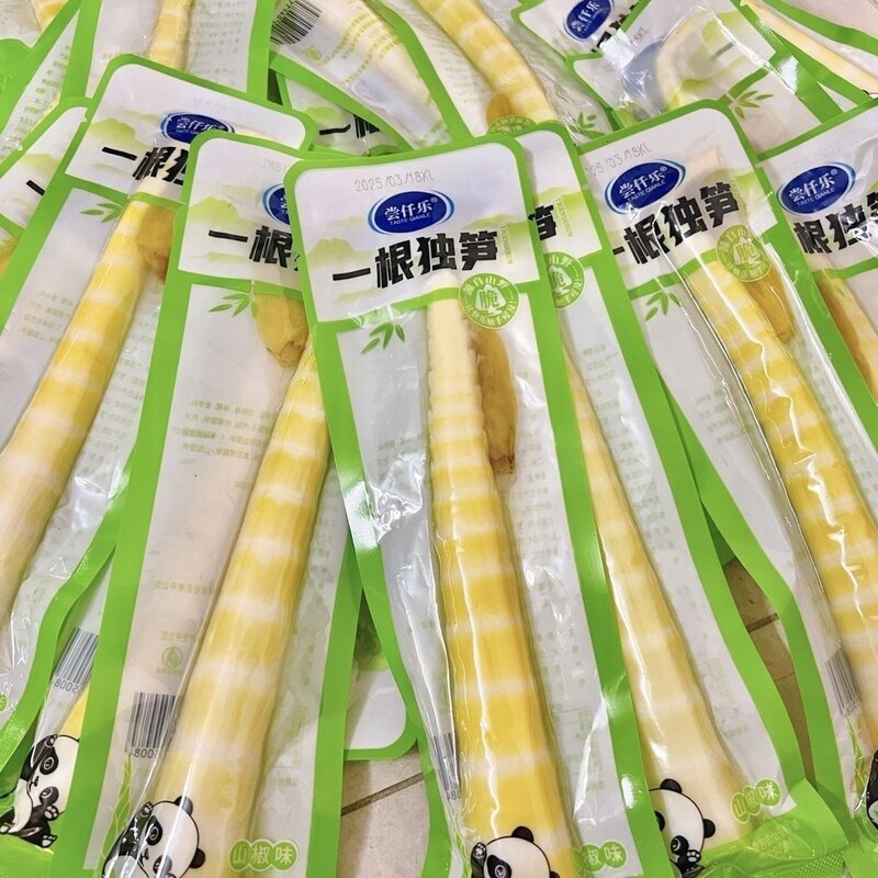 一根独笋泡椒笋尖山椒脆爽竹笋脆笋休闲网红零食开袋即食解馋零食