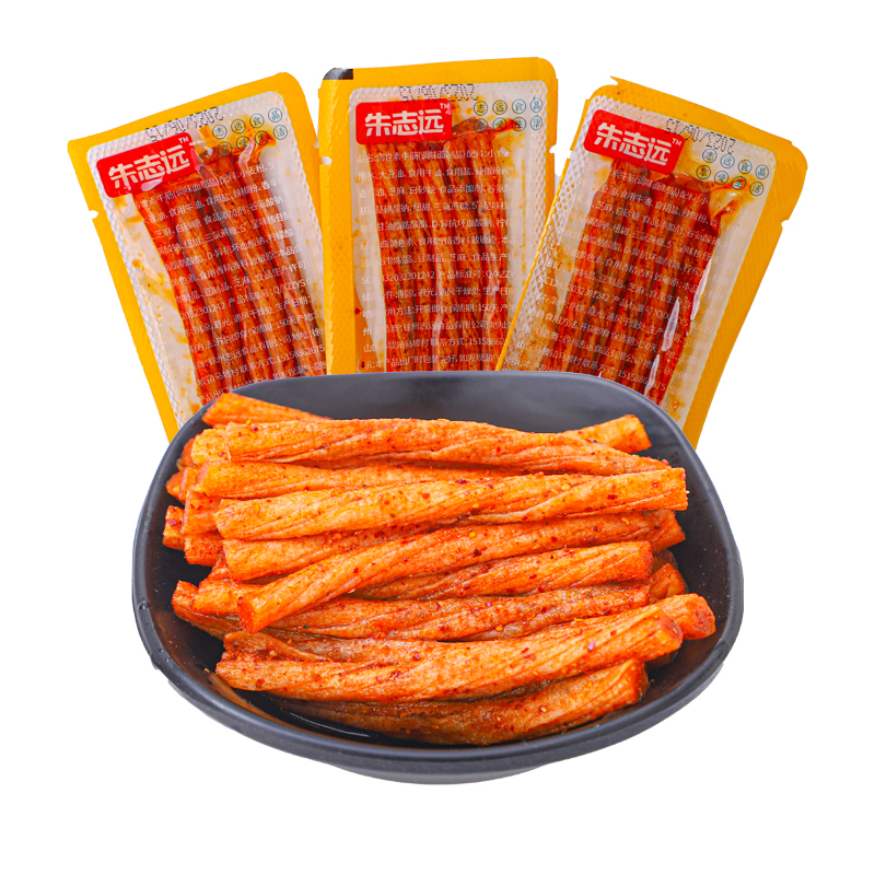 爆款清真辣味素牛筋面筋地道麻辣豆筋休闲网红童年怀旧零食小吃