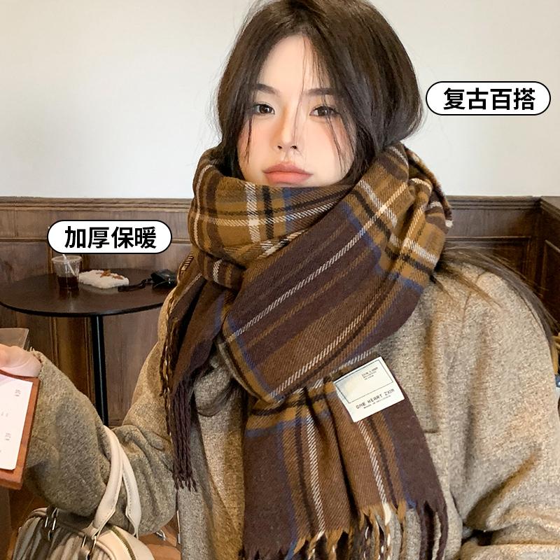 CKZUI围巾高级感冬季拍摄氛围感