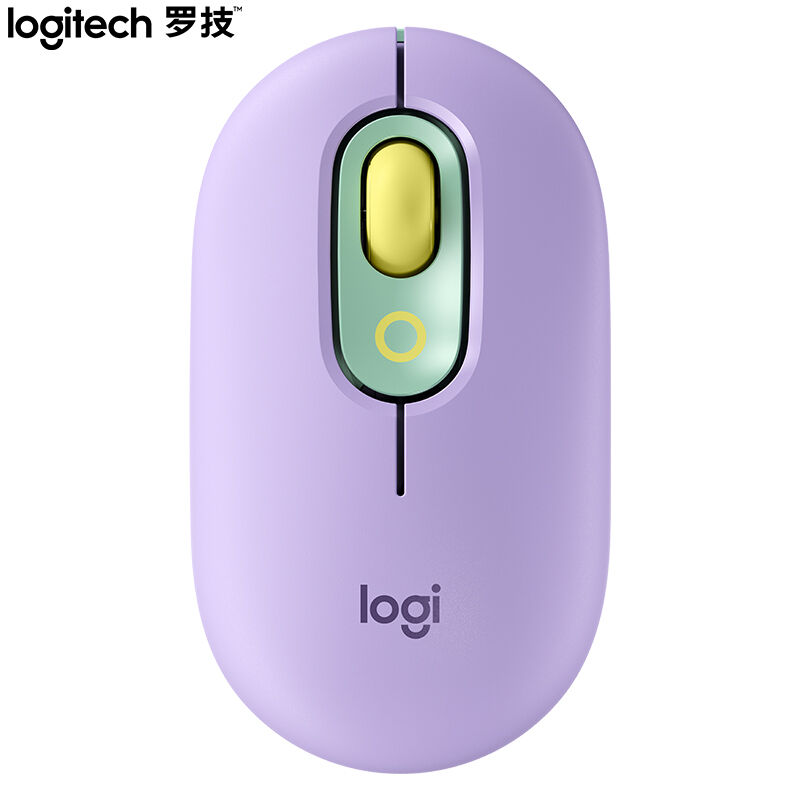 로지텍 POPMOUSE 무선 마우스 블루투스 마우스 오피스 마우스-드림 퍼플