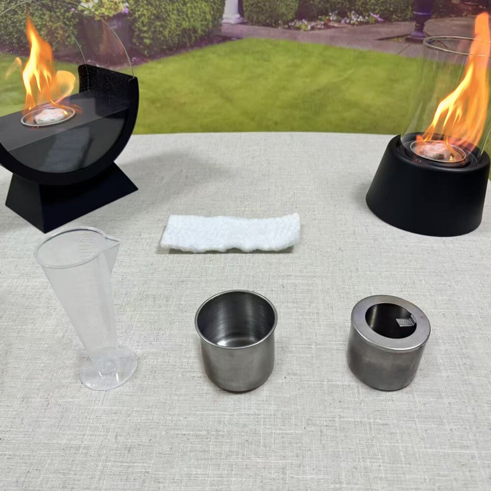 酒精杯壁炉棉芯真火室内外庭院火炉芯杯观火炉露营装饰火焰更换杯