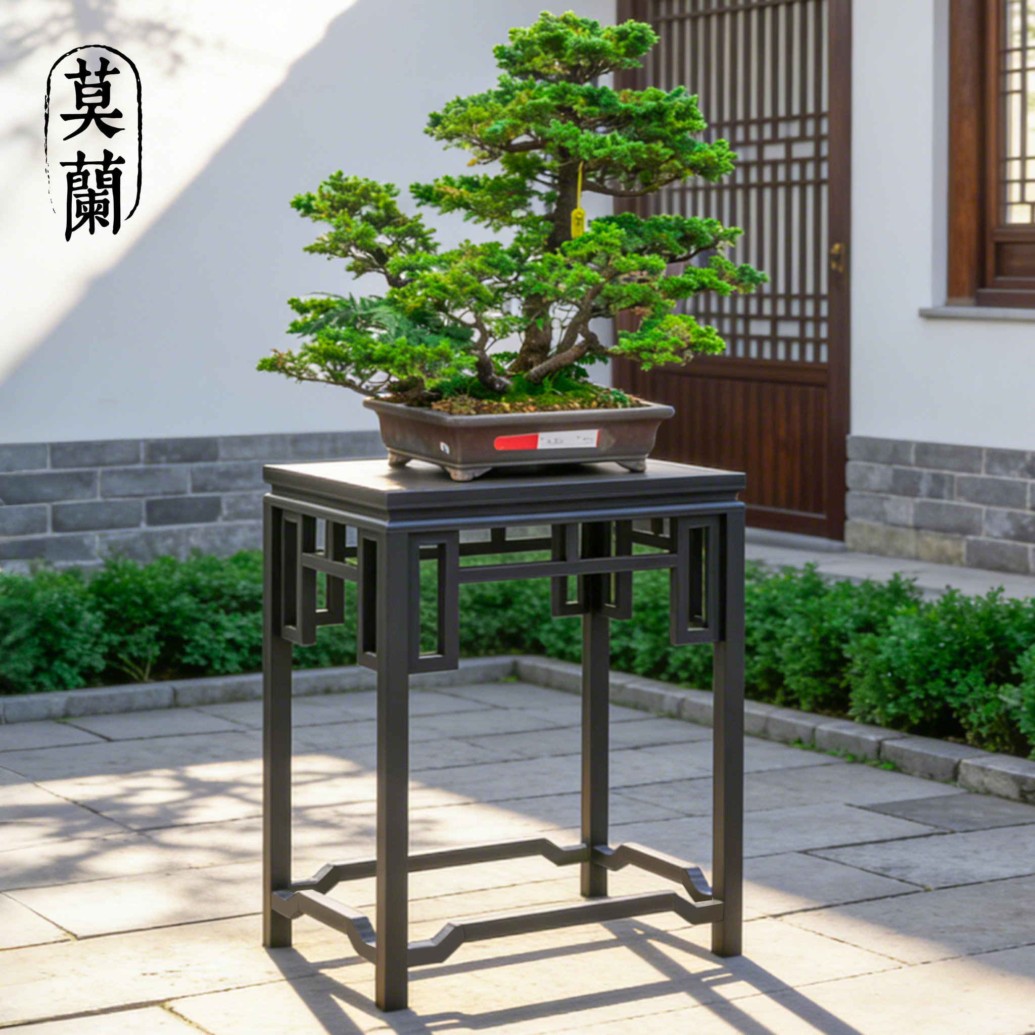 铝合金花架几架单层案台盆景展示架园林造型工具园艺户外定制花架