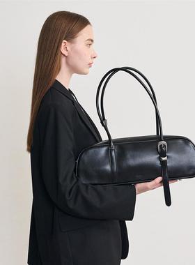 alki alka原创法棍包单肩腋下包通勤波士顿百搭枕头包小众女秋冬