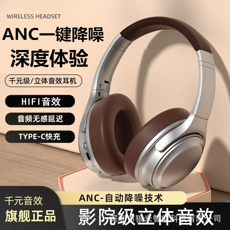 2024新款头戴式蓝牙耳机ANC降噪
