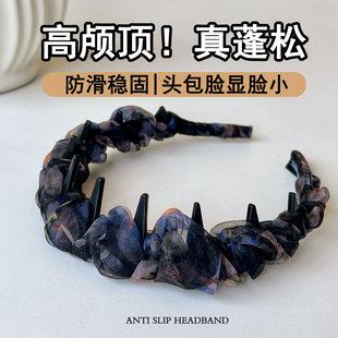 适合夏天的高颅顶发箍女日常外戴高级感洋气时尚头箍显脸小发卡