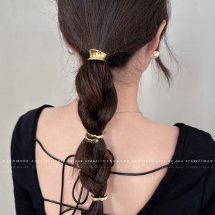 金属高端时尚马尾扣发饰头饰固定神器气质高级感饰品女发扣扎头发