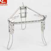 户外三脚架不锈钢锅架便携折叠烧烤架子野营野炊耐高温三角炉架子