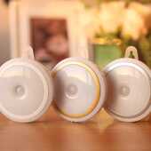 智能无线人体感应小夜灯老人家用充电式 过道楼道声控光控楼梯起夜