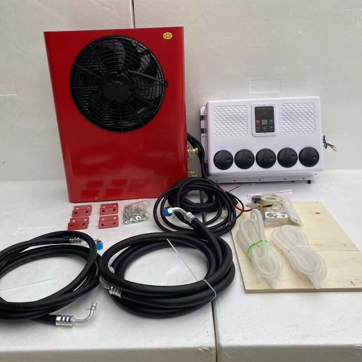 坦格尔空调12v工程机械变频挂式制冷挖机铲车24v驻车空调车载